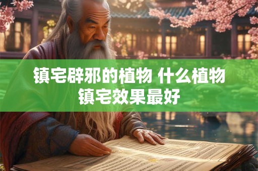 镇宅辟邪的植物 什么植物镇宅效果最好