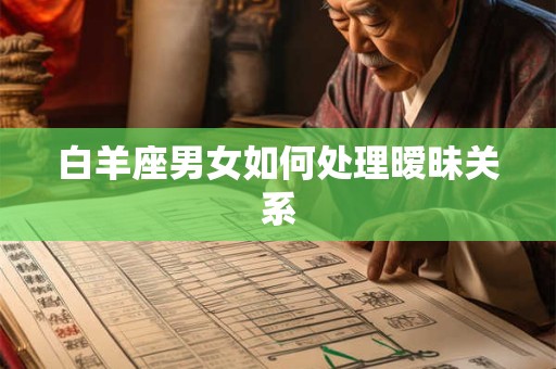 白羊座男女如何处理暧昧关系