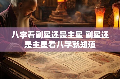 八字看副星还是主星 副星还是主星看八字就知道