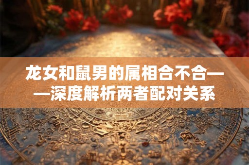 龙女和鼠男的属相合不合——深度解析两者配对关系 龙女和鼠男的属相合不合——深度解析两者配对关系