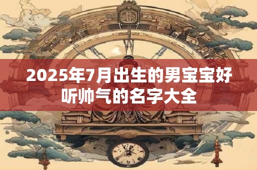 2025年7月出生的男宝宝好听帅气的名字大全