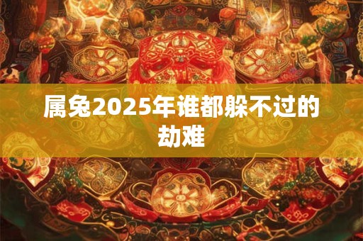 属兔2025年谁都躲不过的劫难