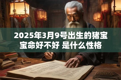 2026年3月9号出生的猪宝宝命好不好 是什么性格