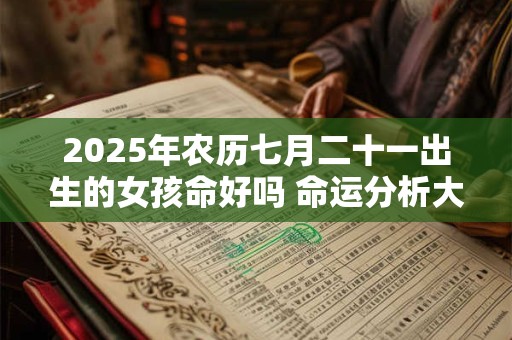 2025年农历七月二十一出生的女孩命好吗 命运分析大全