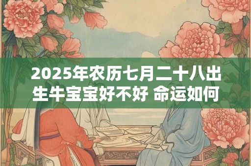 2026年农历七月二十八出生牛宝宝好不好 命运如何