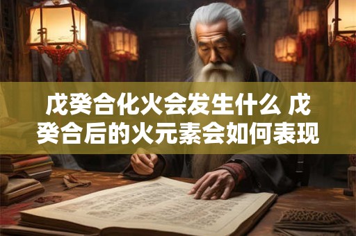戊癸合化火会发生什么 戊癸合后的火元素会如何表现