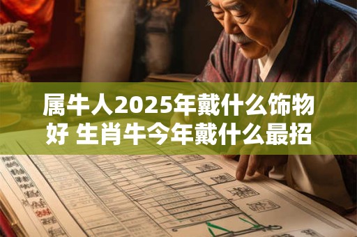 属牛人2025年戴什么饰物好 生肖牛今年戴什么最招财