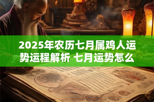 2025年农历七月属鸡人运势运程解析 七月运势怎么样