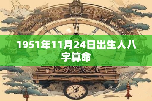 1951年11月24日出生人八字算命