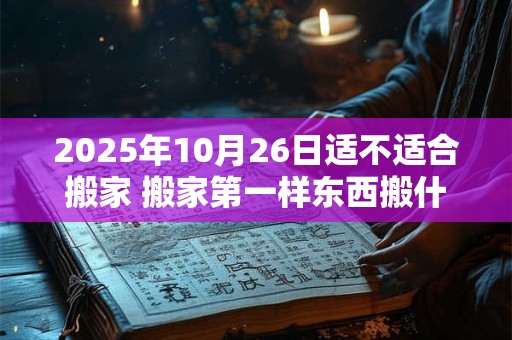 2025年10月26日适不适合搬家 搬家第一样东西搬什么最好
