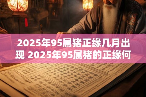 2025年95属猪正缘几月出现 2025年95属猪的正缘何时到来
