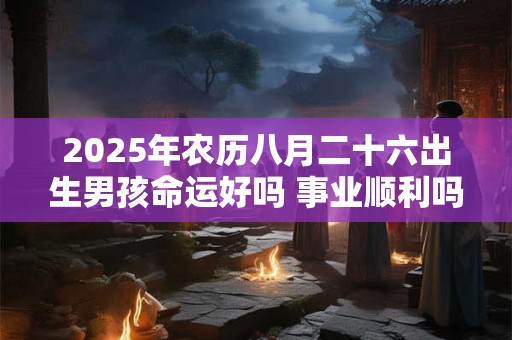2025年农历八月二十六出生男孩命运好吗 事业顺利吗