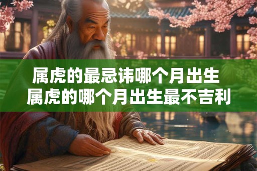 详细阅读:属虎的最忌讳哪个月出生 属虎的哪个月出生最不吉利 属虎的最忌讳哪个月出生 属虎的哪个月出生最不吉利