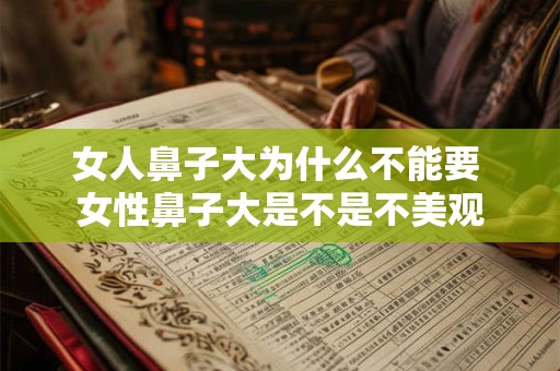 女人鼻子大为什么不能要 女性鼻子大是不是不美观