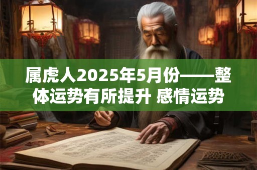 属虎人2025年5月份——整体运势有所提升 感情运势颇佳