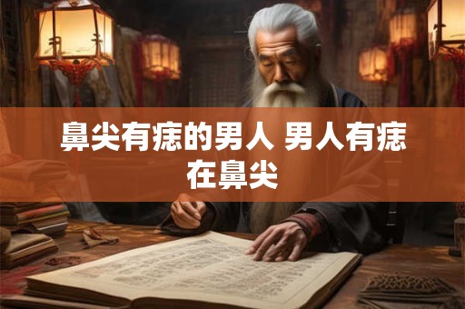 鼻尖有痣的男人 男人有痣在鼻尖
