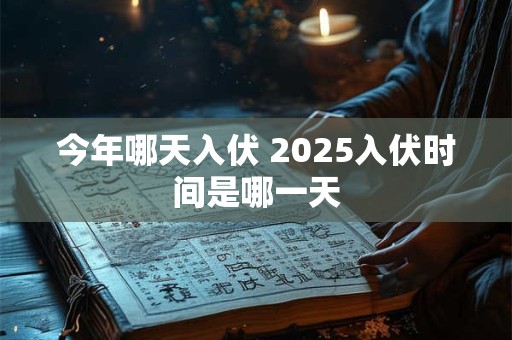 今年哪天入伏 2025入伏时间是哪一天