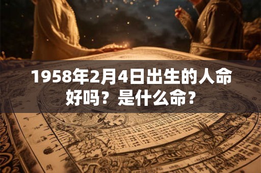 1958年2月4日出生的人命好吗？是什么命？
