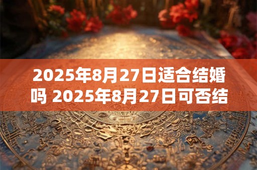 2025年8月27日适合结婚吗 2025年8月27日可否结婚 2025年8月27日适合结婚吗 2025年8月27日可否结婚