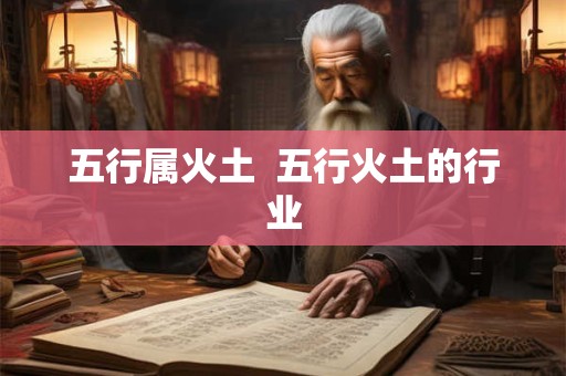 五行属火土  五行火土的行业
