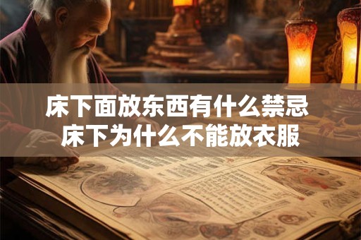 床下面放东西有什么禁忌 床下为什么不能放衣服