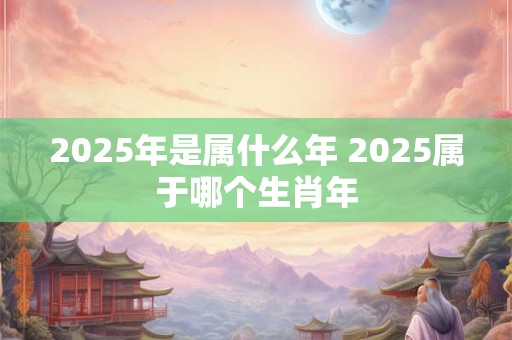 2025年是属什么年 2025属于哪个生肖年