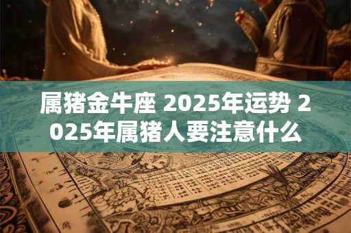 属猪金牛座 2025年运势 2025年属猪人要注意什么