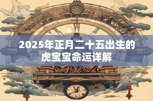 2026年正月二十五出生的虎宝宝命运详解