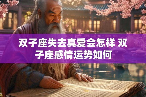 双子座失去真爱会怎样 双子座感情运势如何