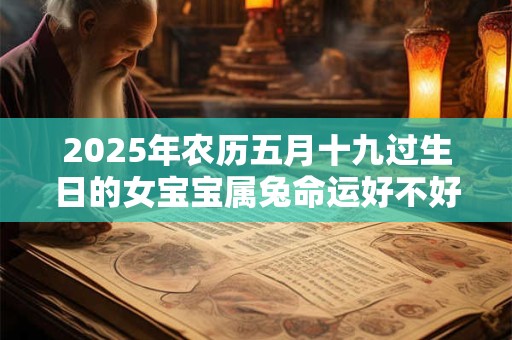 2025年农历五月十九过生日的女宝宝属兔命运好不好