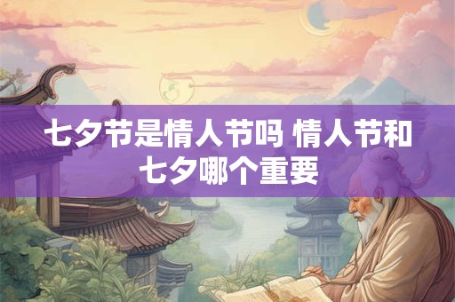 七夕节是情人节吗 情人节和七夕哪个重要