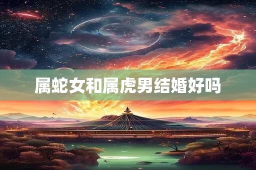 属蛇女和属虎男结婚好吗
