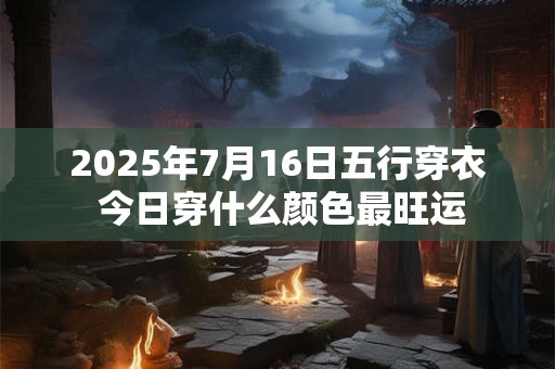 2025年7月16日五行穿衣 今日穿什么颜色最旺运