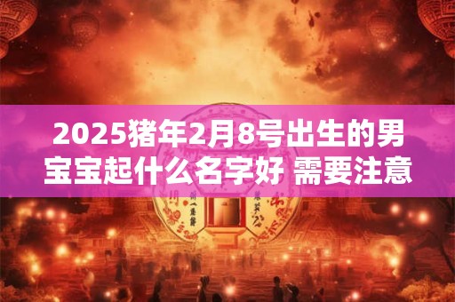 2025猪年2月8号出生的男宝宝起什么名字好 需要注意什么