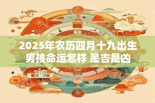 2026年农历四月十九出生男孩命运怎样 是吉是凶