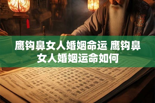 鹰钩鼻女人婚姻命运 鹰钩鼻女人婚姻运命如何