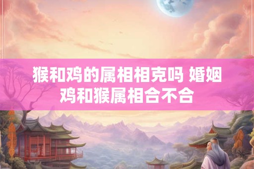 猴和鸡的属相相克吗 婚姻鸡和猴属相合不合