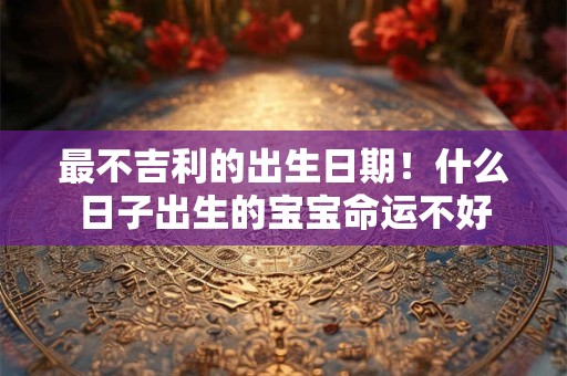 最不吉利的出生日期！什么日子出生的宝宝命运不好