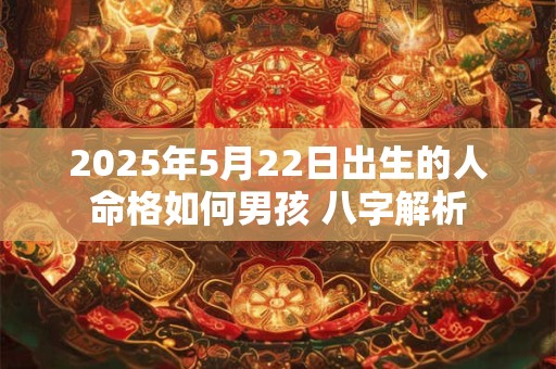 2025年5月22日出生的人命格如何男孩 八字解析