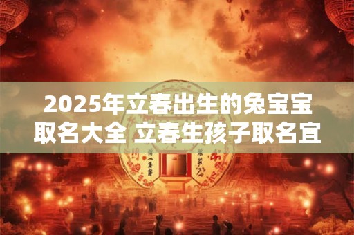 2025年立春出生的兔宝宝取名大全 立春生孩子取名宜用字