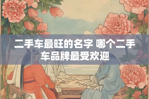 二手车最旺的名字 哪个二手车品牌最受欢迎