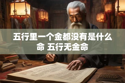 五行里一个金都没有是什么命 五行无金命