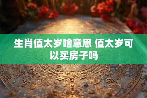 生肖值太岁啥意思 值太岁可以买房子吗