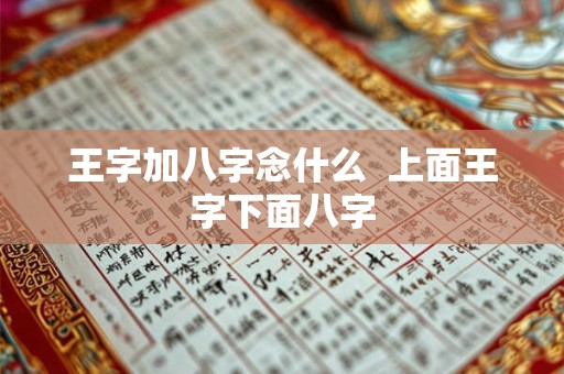 王字加八字念什么  上面王字下面八字