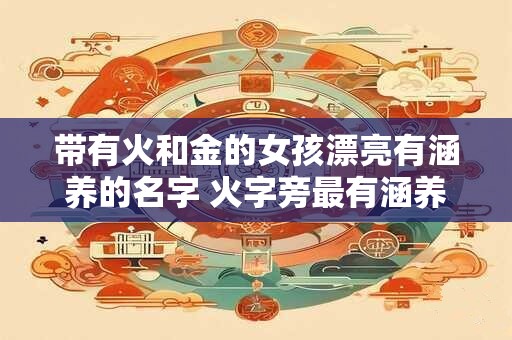带有火和金的女孩漂亮有涵养的名字 火字旁最有涵养的字