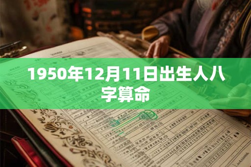 1950年12月11日出生人八字算命
