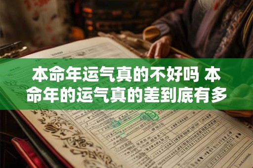 本命年运气真的不好吗 本命年的运气真的差到底有多严重