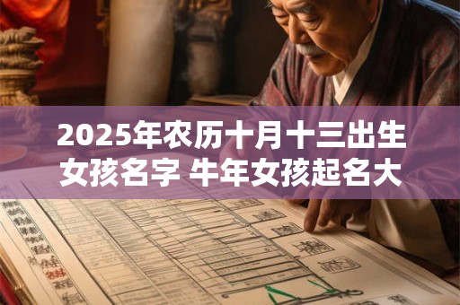 2025年农历十月十三出生女孩名字 牛年女孩起名大全