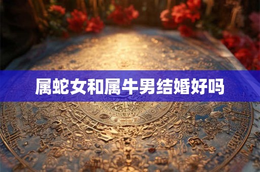 属蛇女和属牛男结婚好吗