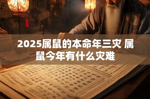 2025属鼠的本命年三灾 属鼠今年有什么灾难